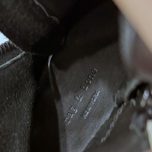 Rag & Bone Noelle Open Toe Booties Black Leather Heels US Size 8 EU Size 39 - Picture 9 of 9